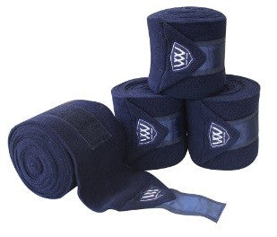 Woof Wear Bandage Polo Vision Set Of 4 Navy-HORSE: Horse Boots-Ascot Saddlery