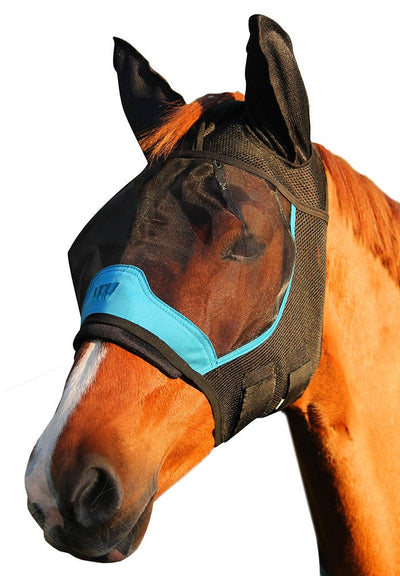 Woof Wear Flymask With Ears Uv-HORSE: Flyveils & Bonnets-Ascot Saddlery