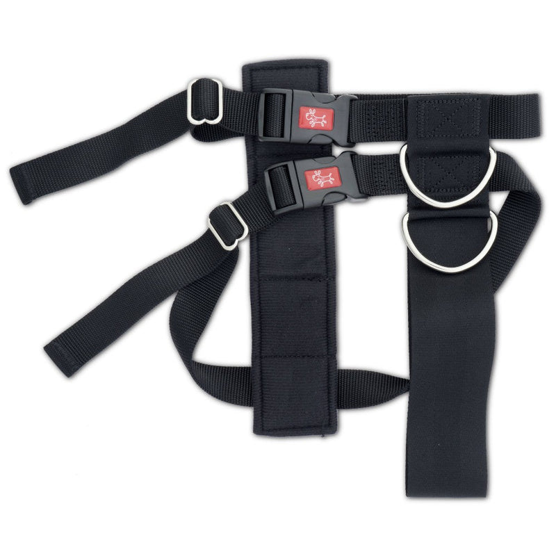 Yours Droolly Car Harness Black Large-Dog Collars & Leads-Ascot Saddlery
