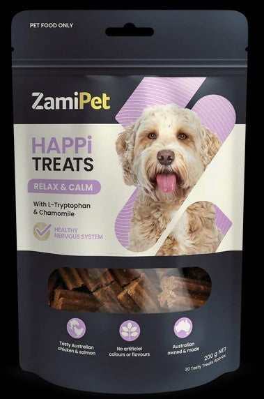 Zamipet Dog Happitreats Relax & Calm 200gm-Dog Treats-Ascot Saddlery