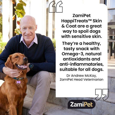 Zamipet Dog Happitreats Skin & Coat 200gm-Dog Treats-Ascot Saddlery