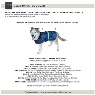 Zeez Dog Coat Dapper Sky Blue-Dog Rugs & Fashion-Ascot Saddlery
