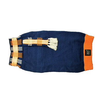 Zeez Sweater Knitted & Scarf Navy-Dog Rugs & Fashion-Ascot Saddlery