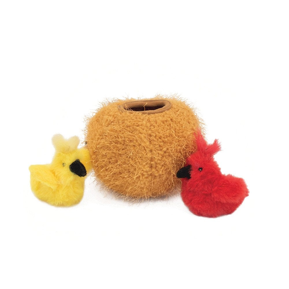 Zippy Claws Burrow Birds In Nest 20cm X 13cm X 12cm-Cat Gyms & Toys-Ascot Saddlery