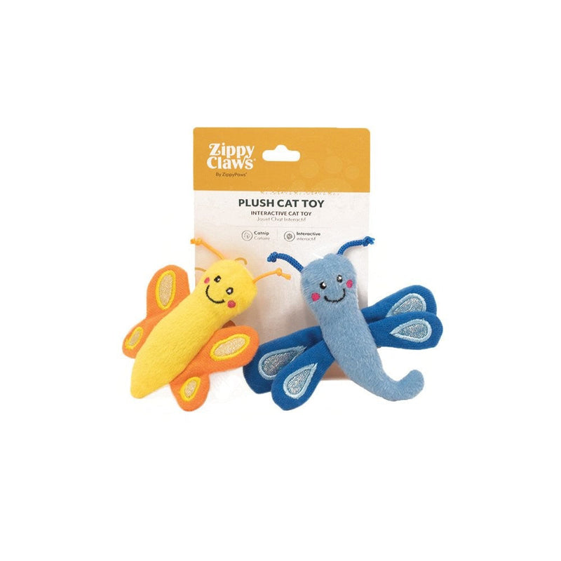 Zippy Claws Butterfly & Dragonfly-Cat Gyms & Toys-Ascot Saddlery