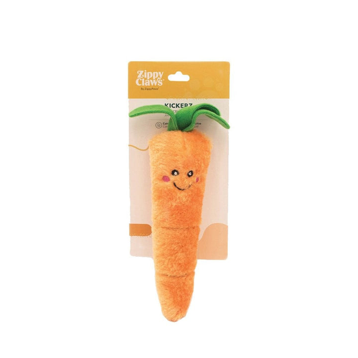 Zippy Claws Kickerz Carrot 28cm X 10cm X 4cm-Cat Gyms & Toys-Ascot Saddlery