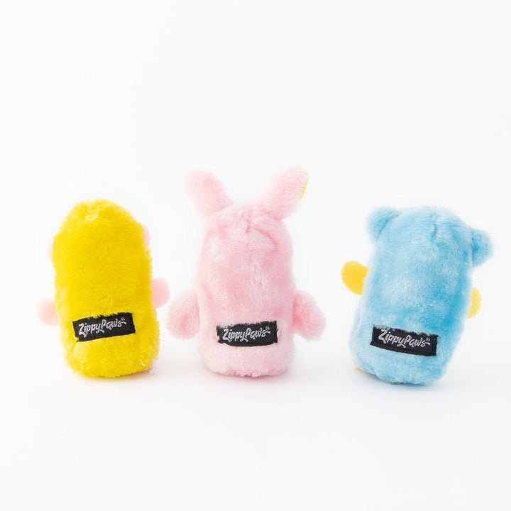 Zippy Paws Squeakie Crawlers Bear Bunny Monkey Set Of 3-Dog Toys-Ascot Saddlery