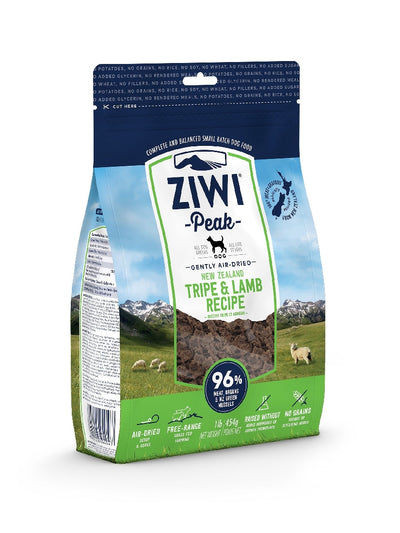 Ziwi Peak Air Dried Dog Food Tripe & Lamb 454gm-Dog Food-Ascot Saddlery