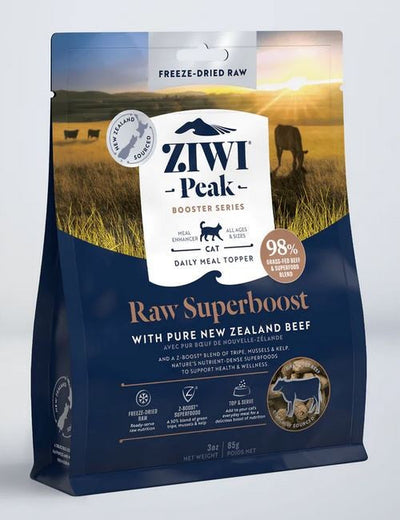Ziwi Peak Freeze Dried Cat Superboost Beef 85gm-Cat Food & Treats-Ascot Saddlery