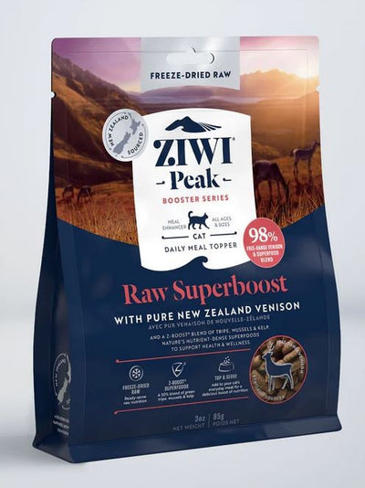 Ziwi Peak Freeze Dried Cat Superboost Venison 85gm-Cat Food & Treats-Ascot Saddlery