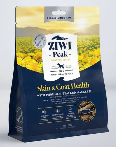 Ziwi Peak Freeze Dried Dog Booster Mackerel Skin & Coat 114gm-Dog Food-Ascot Saddlery