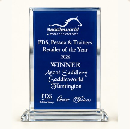 PDS, Pessoa and Trainers Retailer of the Year 2026 trophy awarded to Ascot Saddlery