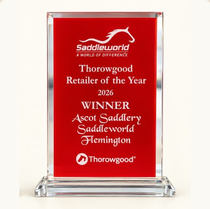 Thorowgood Retailer of the Year 2026 trophy awarded to Ascot Saddlery